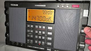 Tecsun H501x Tuning 14000  16000 kHz Shortwave with comments on telescopic antenna [upl. by Ylicic272]