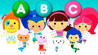 Friends teach letters ABCD  Happy Holidays [upl. by Alic]