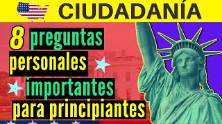 Preguntas personales importantes que debe saber para su entrevista de ciudadanía americana N400 [upl. by Tansy592]