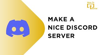 Make a NICE Discord Server FAST Under 5 mins [upl. by Etnovad]