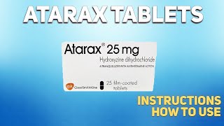 Atarax tablets Hydroxyzine how to use How and when to take it Who cant take Hydroxyzine [upl. by Minton795]