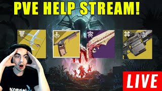 LIVE  DESTINY 2 HELP STREAM BURIED BLOODLINE ZAOULIS BANE WISHENDER  XENOPHAGE  MORE [upl. by Nauj166]