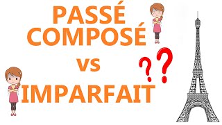 PASSÉ COMPOSÉ VS IMPARFAIT  Difference between passé composé and imparfait [upl. by Saberio]