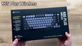 New Corsair K65 Plus Wireless Unboxing amp Typing Test  ASMR [upl. by Inalem]