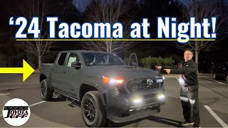 2024 Tacoma TRD Sport at Night  Inside amp Out [upl. by Linzy581]