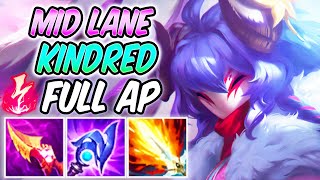 FULL AP KINDRED MID LANE ONESHOTS WITH ELECTROCUTE  League of Legends [upl. by Keon606]