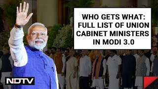 Modi 30 Cabinet Full List Of Union Cabinet Ministers [upl. by Harihs902]