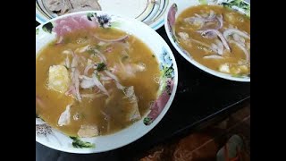 Como preparar un rico Encebollado de Albacora Receta ecuatoriana  el toque secreto FÁCIL [upl. by Kcirdnekal]