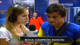 Chechu Bonelli entrevista a su novio Dario Cvitanich BOCA CAMPEON 2011 [upl. by Nanek]