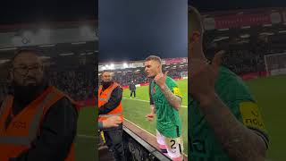 Kieran Trippier CLASHES with Newcastle fan at Bournemouth 😡 [upl. by Dona]