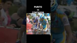 PURITO vs CONTADOR UN SUPER DUELO TOUR DE FRANCIA CICLISTAS ciclismocarretera cycling vintage [upl. by Akiv]