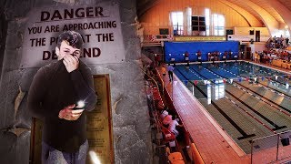 Exploring HUGE ABANDONED SWIMMING POOLS NEWPORT  URBEX [upl. by Notle151]