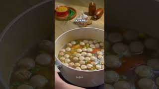 Resep sup sosis makaroni favorit si kecil endeus food sup shorts cooking kuliner ideresep [upl. by Lumbye589]