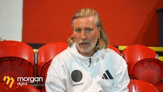 Reaction from Head Coach Robbie Savage after FC United victory [upl. by Antonin551]