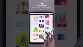 Where to get Colour Themes and Palettes for your Procreate Drawing Part 1 [upl. by Henni897]