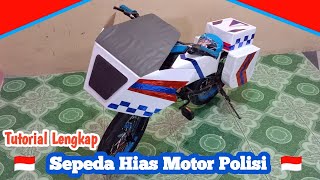 Cara membuat sepeda hias dari kardus [upl. by Heyman]