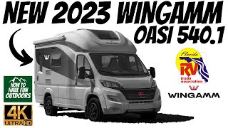 GREAT UPGRADES 2023 WINGAMM OASI 5401 Camper Van Walkthrough  2023 FL RV SuperShow [upl. by Odraode]