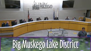 City of Muskego Big Muskego Lake District Board of Commissioners  92424 [upl. by Yatnuahc]