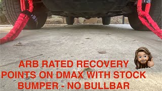 Rated Recovery Points with DMAX Stock Bumper  DMAX XTERRAIN WARRIOR [upl. by Akenom254]