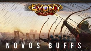 NOVOS BUFFS  EVENTO GENERAIS EVONY  ÉBANO [upl. by Alue]