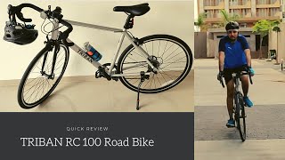 TRIBAN RC 100 Road Bike For Beginner2020 REVIEW  Decathlon Surat [upl. by Janiuszck]