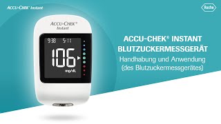 AccuChek Instant Durchführen einer Blutzuckermessung [upl. by Barbey]