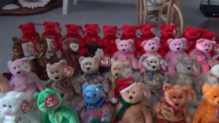 big collection of beanie baby ty bears [upl. by Chryste]