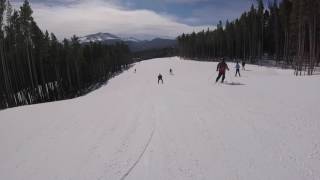 Breckenridge Snow Skiing 2017  Blue Runs [upl. by Ardekal567]