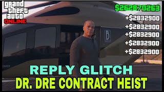 Dr Dre Contract Mission Replay Glitch SOLO Money Guide GTA Online Update [upl. by Esil517]