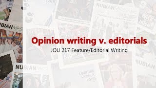 Opinion writing v editorials [upl. by Nirac587]