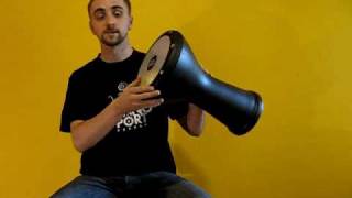 Darbuka Lesson 1  position amp strokes B [upl. by Ysabel550]