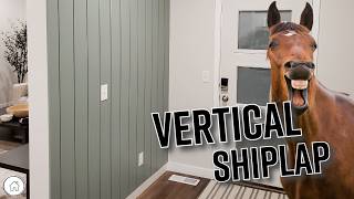 How to install vertical shiplap  DIY REAL shiplap [upl. by Remark]