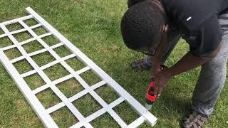 How to Anchor a Garden Trellis Into the Ground 🦋🦋🌹NeNe’s Garden [upl. by Zaslow]