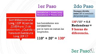 EJERCICIOS HUSOS HORARIOS CAMBIO DE FECHA [upl. by Treve]