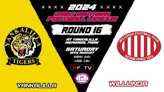 GSFL  Round 16  AGrade  Yankalilla Vs Willunga At Yankalilla Memorial Park [upl. by Seagrave267]