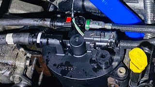 Glow plug replacement Part 1 of 5  Fuel filter removal  Land Rover Freelander 2  LR2 [upl. by Hamil743]