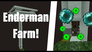 How to Build a STACKABLE ENDERMAN FARM  Minecraft Bedrock 116 [upl. by Erda]