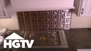 DIY Cheap Kitchen Backsplash Ideas  HGTV [upl. by Aicilef941]