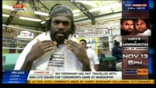 Audley Harrison David Haye Im Gonna Take Your Belt [upl. by Oicnerual]