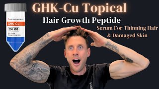 Best Topical Serum For Hair Loss amp SunDamaged Skin GHKCu Peptide No Injections [upl. by Jarv]