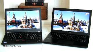 Sony VAIO S 133 vs Lenovo ThinkPad X230 Comparison Smackdown [upl. by Arraeis671]