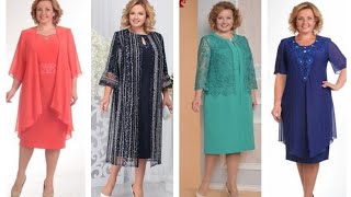 Vestidos de noche adornados con tul súper y elegantes Vestidos largos para la madre de la novia [upl. by De]