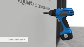 Installation of Knauf AQUAPANEL® Cement Board Indoor [upl. by Ahswat]