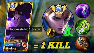 SUYOU JUNGLER VS META ALUCARD WHO WILL WIN  GLOBAL SUYOU BEST 1 HIT BUILD amp EMBLEM 2024 MLBB [upl. by Brookner]