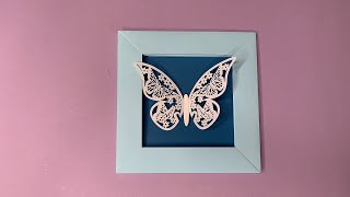 Bilderrahmen aus Papier selber basteln DIY 🖼✂️  Ideal als Geschenk [upl. by Einna471]