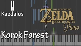 Synthesia Korok Forest  Piano Zelda Breath of the Wild [upl. by Edylc]