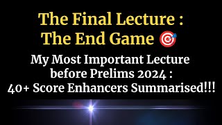 The ONLY LECTURE You Need before Prelims  Entire MAD Summarised  With Satyam Jain UnderStandUPSC [upl. by Aetnuahs]