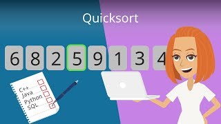 Quicksort Algorithmus  Quick Sort Sortierverfahren mit Beispiel deutsch [upl. by Tterag]