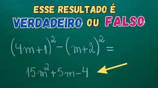 2 DESAFIOS MATEMÁTICOS com EXPRESSÕES envolvendo PRODUTOS NOTÁVEIS 🤯SABE RESOLVER [upl. by Swann163]