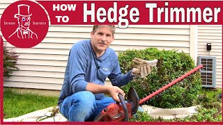 How to Use an Electric Hedge Trimmer to Trim Bushes [upl. by Lowis]